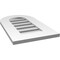 Ekena Millwork Round Top Surface Mount PVC Gable Vent: Functional, w/ 3-1/2"W x 1"P Standard Frame, 14"W x 24"H GVPRT14X2401SF - alternate 4